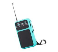 CHAKAE Radio de poche double alimentation avec grand volume de réglage, alimentation rechargeable et à piles