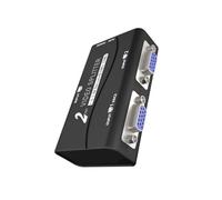CHAKAE Répartiteur VGA haute résolution 1 vers 2VGA Duplicateurs pour projecteurs et écrans LCD avec fonctions de gestion de l'alimentation pour projecteurs moniteurs adaptateur