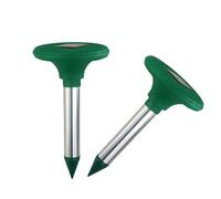 CHAKAE Répulsif à ultrasons à énergie solaire pour extérieur et extérieur - Pour jardin, jardin, rongeurs - Tube en aluminium vert