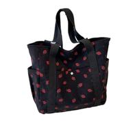 CHAKAE Sac à main à bandoulière pour femme - Sac à main multi-poches - Sac à main assorti sous les bras - Pour tous les jours - Jolie épaule fraise pour femme - Multi-poches, Noir , One Size