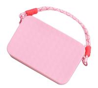 CHAKAE Sac de plage en silicone pour téléphone portable, insert doux, pour organiser les cosmétiques, le maquillage, sac de rangement avec sangle zippée, organiseurs essentiels de voyage, b, One Size