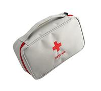 CHAKAE Sac de rangement portable avec poignée, sac de premiers secours multifonction organisé pour voiture, atelier, sport, aventure, kit de plein air pour le cyclisme, gris, Beauté de masse