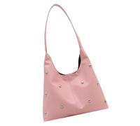 CHAKAE Sacs à bandoulière croissants pour femme - Joli sac à main sous le bras - Style punk - Rivet - Avec boucle - Pour femme, a, One Size