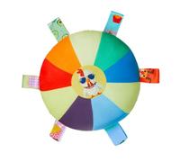 CHAKAE Soucoupes volantes interactives en peluche pour chien amusant arc-en-ciel, soucoupes volantes en peluche pour intérieur et extérieur, jouet d'exercice pour animaux de compagnie