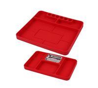 CHAKAE Support à outils en silicone avec aimants puissants et antidérapant pour techniciens professionnels, amateurs, ateliers, organiseurs d'outils