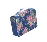 CHAKAE Trousse à crayons multifonction avec fermeture éclair pour adulte et adolescent - Grande trousse avec 200 compartiments, bleu