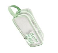 CHAKAE Trousse à crayons simple et esthétique à double couche en maille - Grande capacité - Fournitures scolaires de bureau - Double couche - Fournitures scolaires et de bureau, Vert