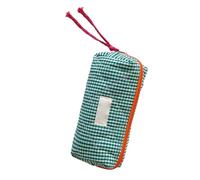 CHAKAE Trousse à crayons tendance avec fermeture éclair - 19,1 x 8,9 x 6,1 cm - Pour étudiants et adultes - Grande capacité - Trousse de maquillage de voyage, Vert