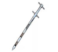 CHAKEUZND Échantillonnage du Sol et des céréales, Sonde de Sol 25 mm diamètre, poignée en T, Longueur 50 à 150 cm, for l'échantillonnage du et des céréales(100cm/39.3'')