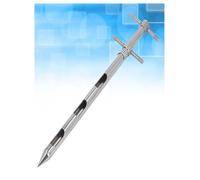 CHAKEUZND Échantillonnage du Sol et des céréales, Sonde d'échantillonnage rotative à 3 Fentes en Acier Inoxydable 25 mm for Sol, Grains, Poudre, Plusieurs Tailles(Style 1,80cm/31.4in)