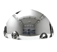 CHAKEUZND sphères de Jardin, Boule de Jardin Creuse en Acier Inoxydable Poli Miroir argenté, Plusieurs Tailles de 19 mm à 600 mm(135mm/5.3in)