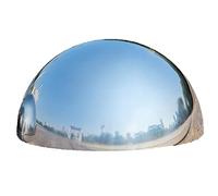 CHAKEUZND sphères de Jardin, Boule de Jardin en Acier Inoxydable de 1 mm d'épaisseur, Miroir hémisphérique argenté, 19-600 mm(600mm/23.6in)