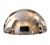 CHAKEUZND sphères de Jardin, Miroir Creux de Jardin en Acier Inoxydable hémisphérique et intérieur, épaisseur 1 mm, Plusieurs Tailles, Argent(90mm/3.5in)