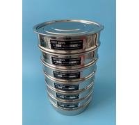 CHAKEUZND Tamis de Laboratoire Standard, SS20#325/45 μm, Maille, 8"/20 cm de diamètre(Lid)