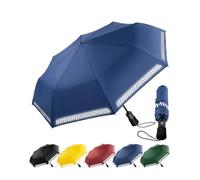 Chakipee Parapluie Pliant Resistant Vent Fort Réfléchissant - 8 Sections de Poche Compact Automatique Solide Parapluies Anti Vent Tempete Armature