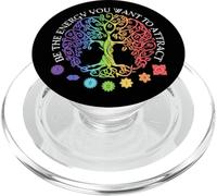 Chakra Arbre de Vie Mandala Zen Yoga Symbole Om Bouddha PopSockets PopGrip pour MagSafe