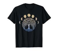 Chakra Arbre de Vie Mandala Zen Yoga Symbole Om Bouddha T-Shirt, Homme, Noir, XXL