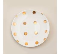 Chakra Assiette à gâteau Lunares Gold 19 cm, Assiette en Porcelaine, Design élégant, idéale pour Les présentations de Table et la décoration, Option élégante pour Les Occasions spéciales