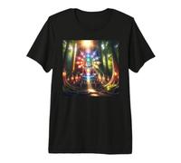 Chakra Bouddha dans la forêt T-Shirt Haut de Gamme