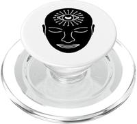 Chakra du troisième œil Méditation Lune Iris PopSockets PopGrip pour MagSafe