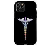 Chakra Energy Caducée Design - Éveil de la Kundalini Coque pour iPhone 11 Pro
