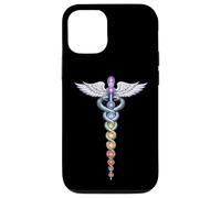 Chakra Energy Caducée Design - Éveil de la Kundalini Coque pour iPhone 12/12 Pro