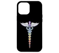 Chakra Energy Caducée Design - Éveil de la Kundalini Coque pour iPhone 12 Pro Max