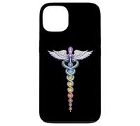 Chakra Energy Caducée Design - Éveil de la Kundalini Coque pour iPhone 13
