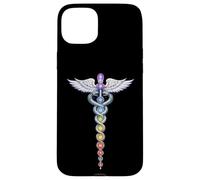 Chakra Energy Caducée Design - Éveil de la Kundalini Coque pour iPhone 15 Plus