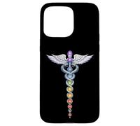 Chakra Energy Caducée Design - Éveil de la Kundalini Coque pour iPhone 15 Pro Max