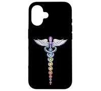 Chakra Energy Caducée Design - Éveil de la Kundalini Coque pour iPhone 16