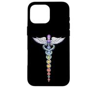 Chakra Energy Caducée Design - Éveil de la Kundalini Coque pour iPhone 16 Pro Max