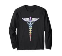 Chakra Energy Caducée Design - Éveil de la Kundalini Manche Longue