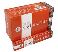 Chakra Tree Vijayshree Golden Nag Mantra Lot de 12 paquets de bâtons d'encens Masala Agarbatti Home Scent 15 g - 180 g