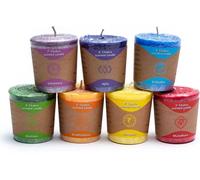 Coffret Cadeau de 7 Bougies Votives Parfumees Chakra
