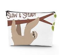 Chakras, trousse de maquillage de voyage, icônes colorées principaux chakras, pour femme, grande trousse de maquillage en lin, trousse de toilette, pochette à main, multicolore, 17,8 x 22,9 cm,