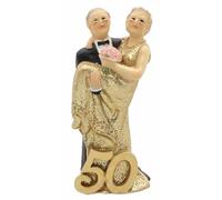 Chaks 12634, Couple résine Noces d'or dans Les Bras 8,6cm
