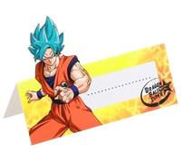 Chaks 12810-DB, Sachet de 8 Marque-Places Carton 6x8cm Dragon Ball ®