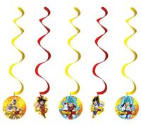 Chaks 12814-DB, Set de 5 Suspensions Swirls 60cm Dragon Ball ®