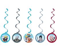 Chaks 12814-NA, Set de 5 Suspensions Swirls 60cm Naruto ®