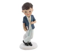Chaks 13203, Sujet résine Communiant garçon avec Veste et Bible 15,1cm