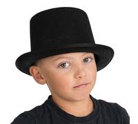 Chaks 13400-10, Chapeau Haut de Forme en Feutrine, Noir Enfant