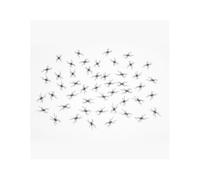 Chaks - 50 ARAIGNÉES DÉCO Plastique 3.7X2CM Noir