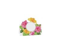 Chaks 6 Marque-Places Fleurs Tropicales 8X8CM