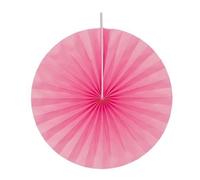 Chaks 80501-37, Lot de 4 éventails papier 20cm, Fuchsia
