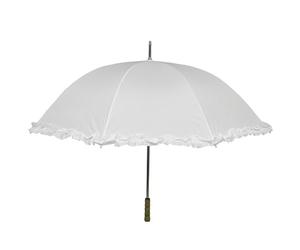 Chaks - AC1303/BLANC - Ombrelle mariage blanche 125 cm diam