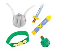 Chaks - Accessoires pour le costume d'Astérix, set de 5 pièces pour enfants, Astérix et Obélix, accessoires pour carnaval et Comic Con