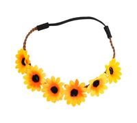 Chaks - bandeau tournesol, couronne de fleurs, bandeau pour cheveux, festival, accessoires années 70, hippie