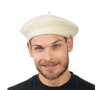 Chaks - béret pour adulte, style français classique, béret en laine, chapeau de peintre pour carnaval, fête à thème