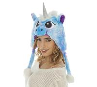 Chaks - Bonnet animal pour adultes, chapeau en peluche avec visage d'animal, accessoire pour carnaval, fête à thème